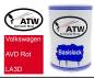 Preview: Volkswagen, AVD Rot, LA3D: 500ml Lackdose, von ATW Autoteile West.